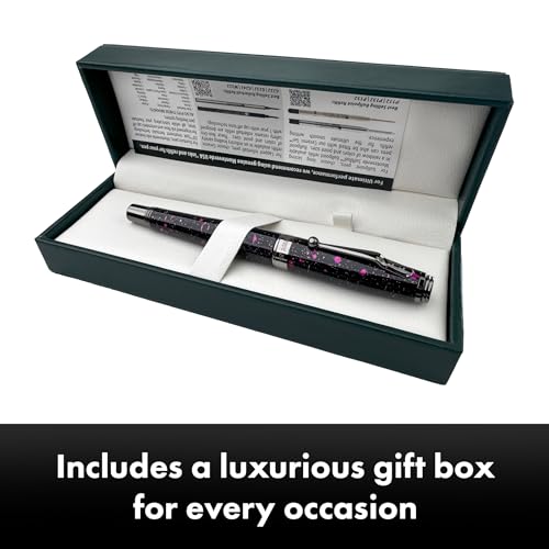 Monteverde Invincia Vega Starlight Purple Fountain Pen - Fine Nib, Artistic Design, Precision Writing Instrument - Image 3