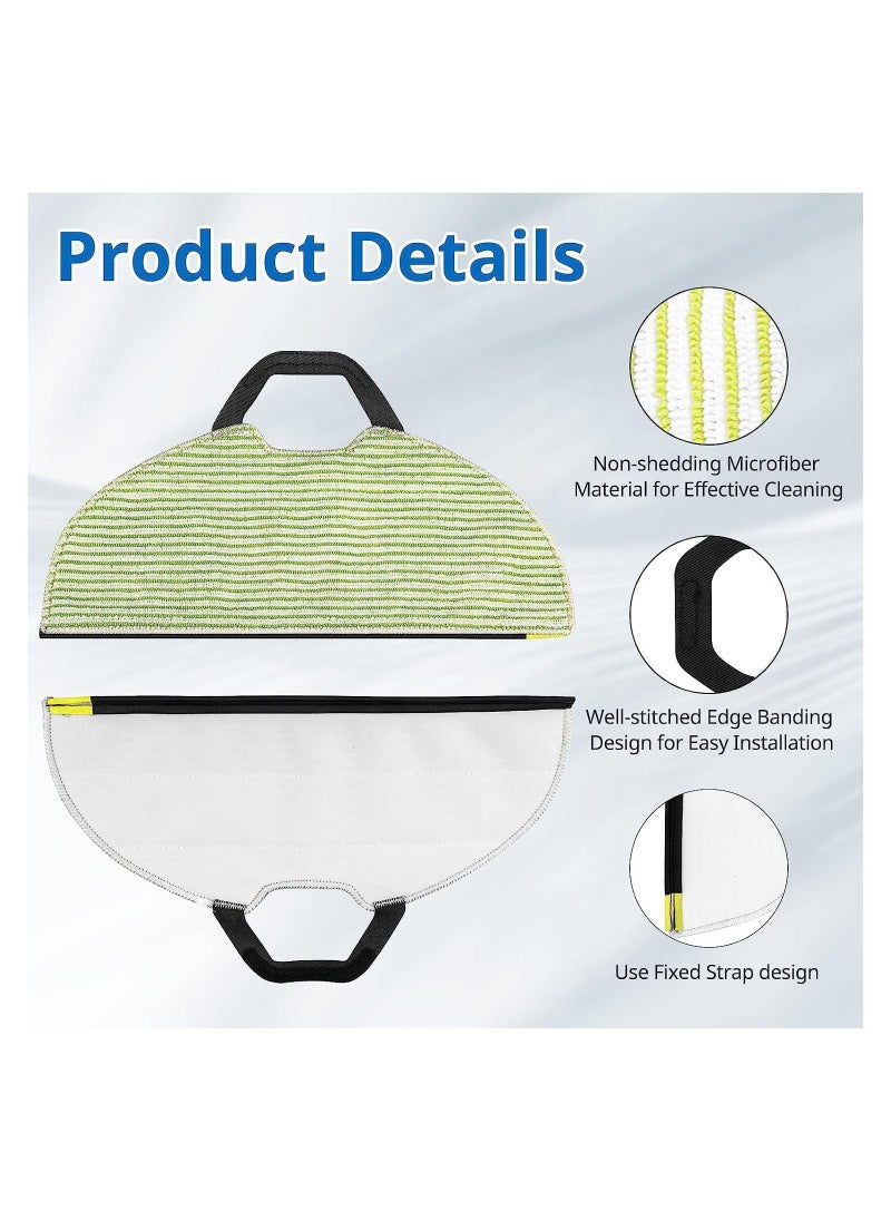 SYOSI - 6 Pack Vacuum Mop Replacement Pads for Shark RV2610WA AV2610WA RV2410WD AI Ultra 2- in-1 Robot Vacuum Washable Reusable Replacement Microfiber Soft Pads - Image 1