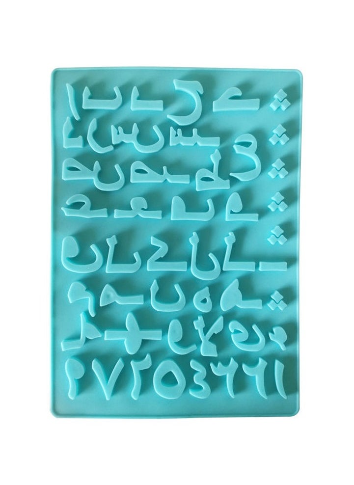 asmat - arabic letters and numbers fondant cake molds for DIY Chocolate baking and cake decoration - Image 1