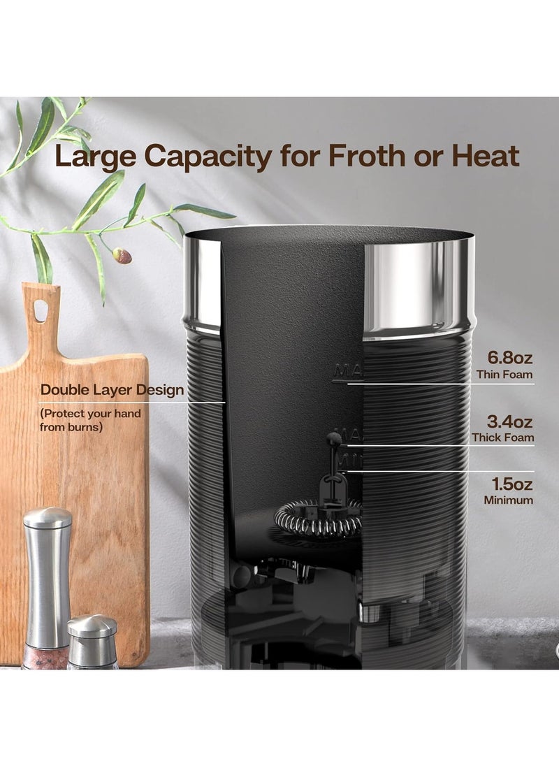 HiBREW HiBREW Electric Milk Frother, Automatic Milk Steamer Foamer for Cold/Hot Chocolate Latte Cappuccino, 3 in 1 Milk Heater Warmer 300ml 450W M1A  - Image 4