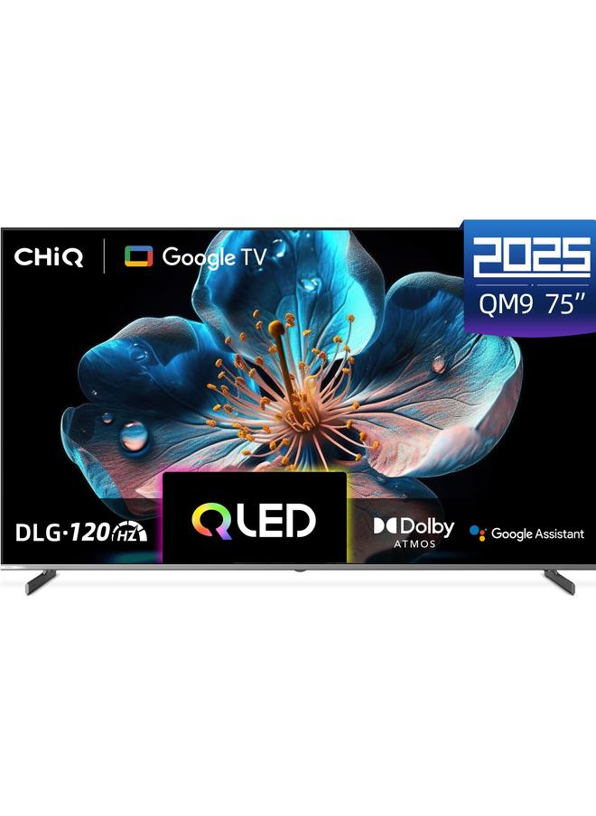تشيك تلفاز ذكي، 75 بوصة، QLED، 4 كابل HDMI، 2USB، RAM2GB، 16GB، حافة رفيعة - U75QM9S - Image 1