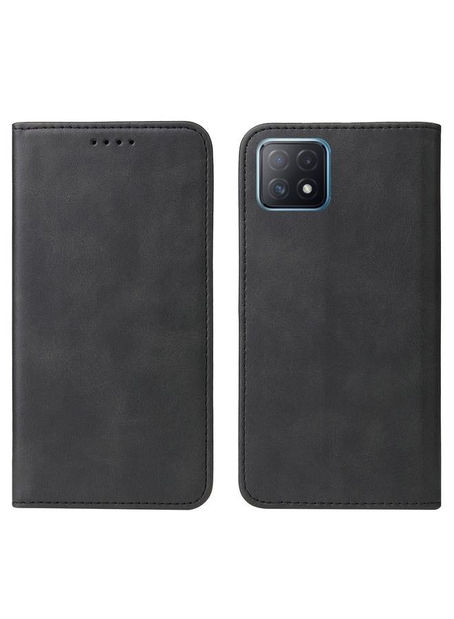 اس-توب جراب هاتف OPPO A73 5G بإغلاق مغناطيسي من الجلد - Image 2