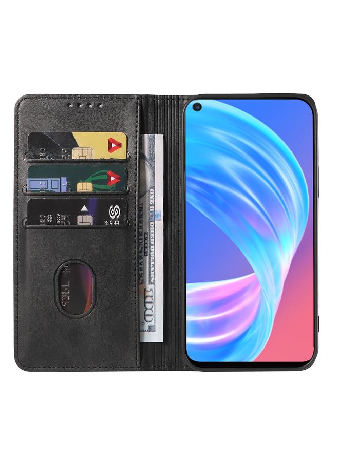 اس-توب جراب هاتف OPPO A73 5G بإغلاق مغناطيسي من الجلد - Image 3