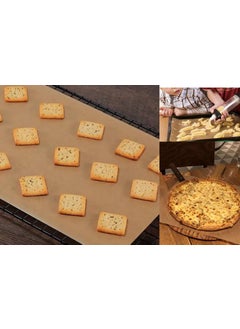 Afili Home 50's Patternless Plain Model Greaseproof Paper, Brown Plain Model Greaseproof Baking Paper, Oven Paper and Vintage Presentation Paper  - Image 2