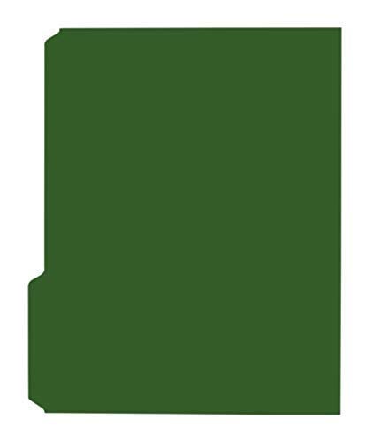 The File King 1/3 Cut Dark Green File Folders Letter Size - 100 Pack | Colored Manilla Folders 8.5 x 11 | USA Made | Assorted 3 Tab Color Manila File Folder | Office Supplies | Basic Filing Folder - Image 4