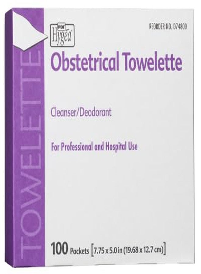 PDI Hygea Obstetrical Towelette, Postpartum Care, Feminine Personal Cleansing Wipe, With Benzalkonium Chloride, Individually Wrapped, 100 Wipes Per Box - Image 3