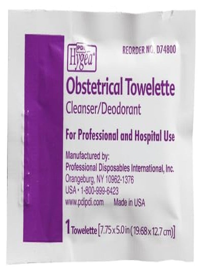 PDI Hygea Obstetrical Towelette, Postpartum Care, Feminine Personal Cleansing Wipe, With Benzalkonium Chloride, Individually Wrapped, 100 Wipes Per Box - Image 2