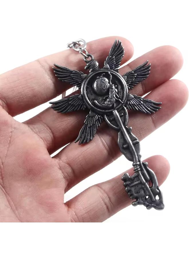 الأزرق جي دبليو سلسلة مفاتيح retsamradassaT Horror Game Resident Theme Evil 8 Village، قياسية - Image 2