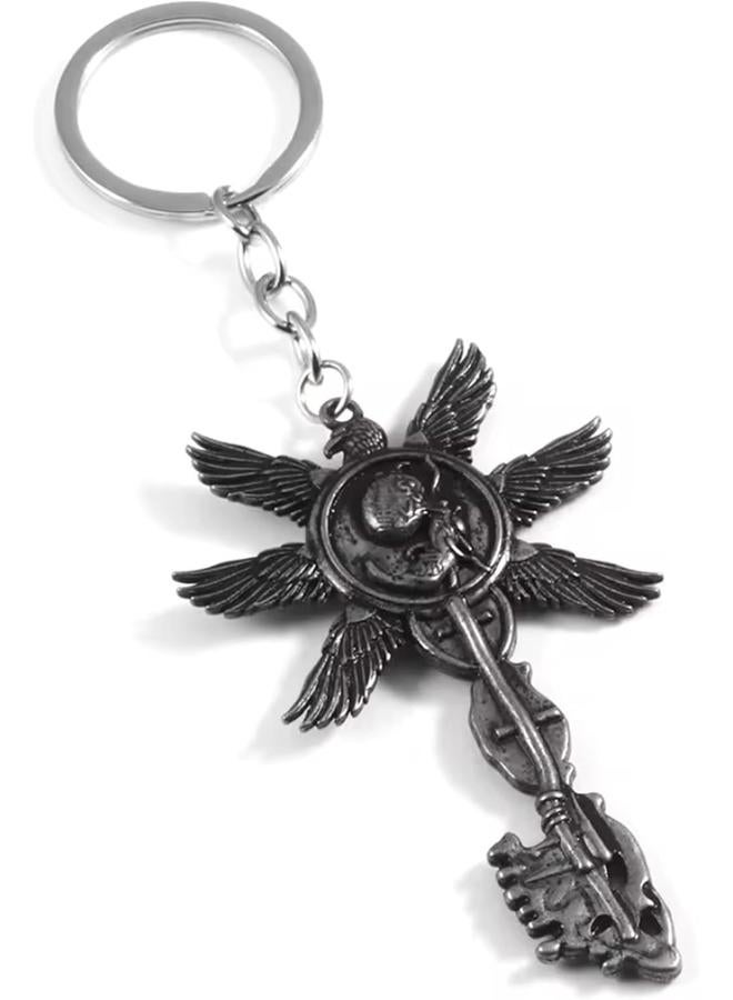 الأزرق جي دبليو سلسلة مفاتيح retsamradassaT Horror Game Resident Theme Evil 8 Village، قياسية - Image 3