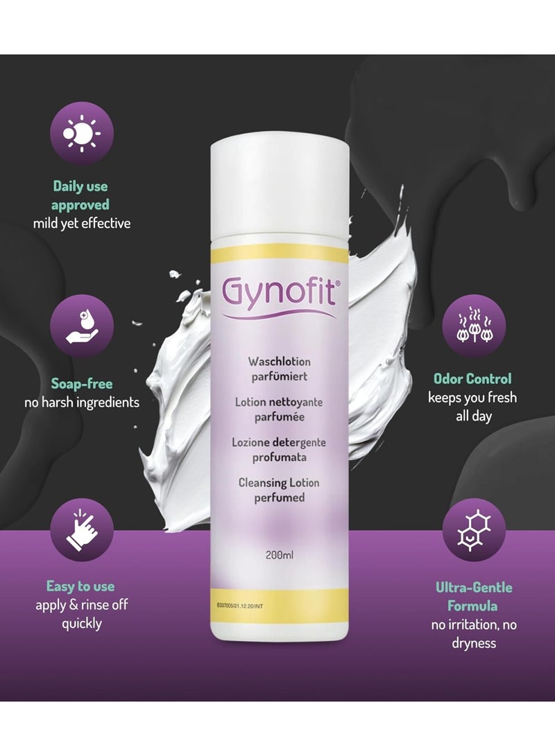 Gynofit Gynecological Cleansing Lotion Unperfumed Cleans and Protects 200ml - Image 4