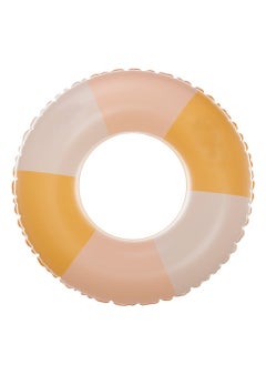 Goolsky 1pc Retro Striped Inflatable PVC Swimming Ring, Water Floating Ring, Suitable For Swimming Training, Water Fun, Pool Party(70#)  - Image 1