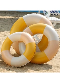 Goolsky 1pc Retro Striped Inflatable PVC Swimming Ring, Water Floating Ring, Suitable For Swimming Training, Water Fun, Pool Party(70#)  - Image 5