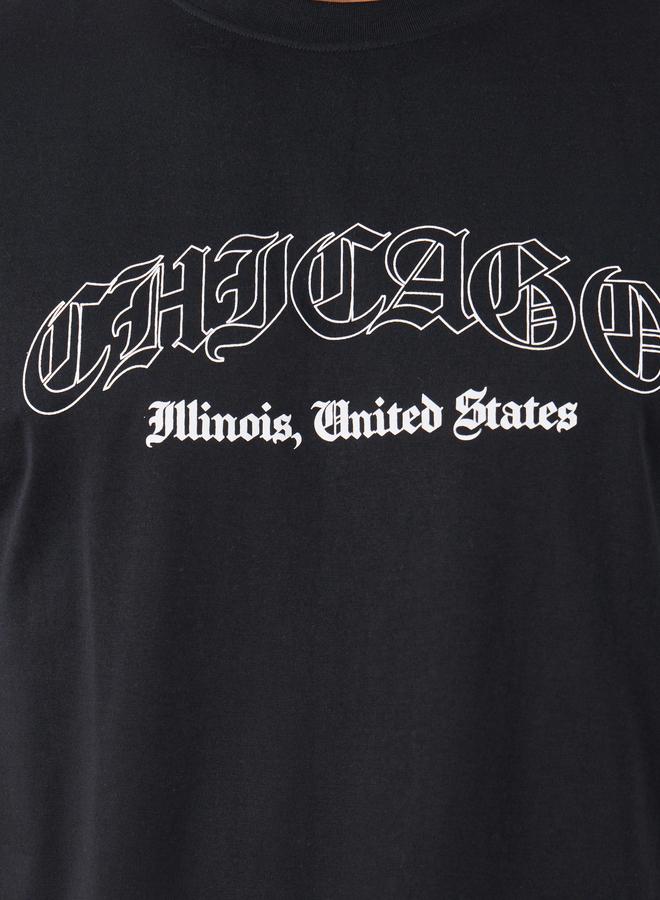 Styli Slogan Print Crew Neck Oversized T-Shirt - Image 3