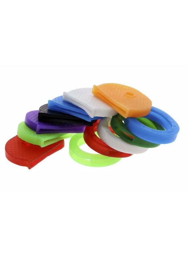 Mini Skater Silicone Key Cap Key Tag Cover Ring Multicolor Rubber Key Identifier For House Home Key Organization Identify, 2 Different Style, 18PCS - Image 4