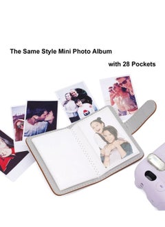 Y&D Instant Camera Case Compatible with for Fujifilm Instax Mini 11/9/8/8+ PU Leather Bag Pocket and Adjustable Shoulder Strap Photo Album (Brown)  - Image 5