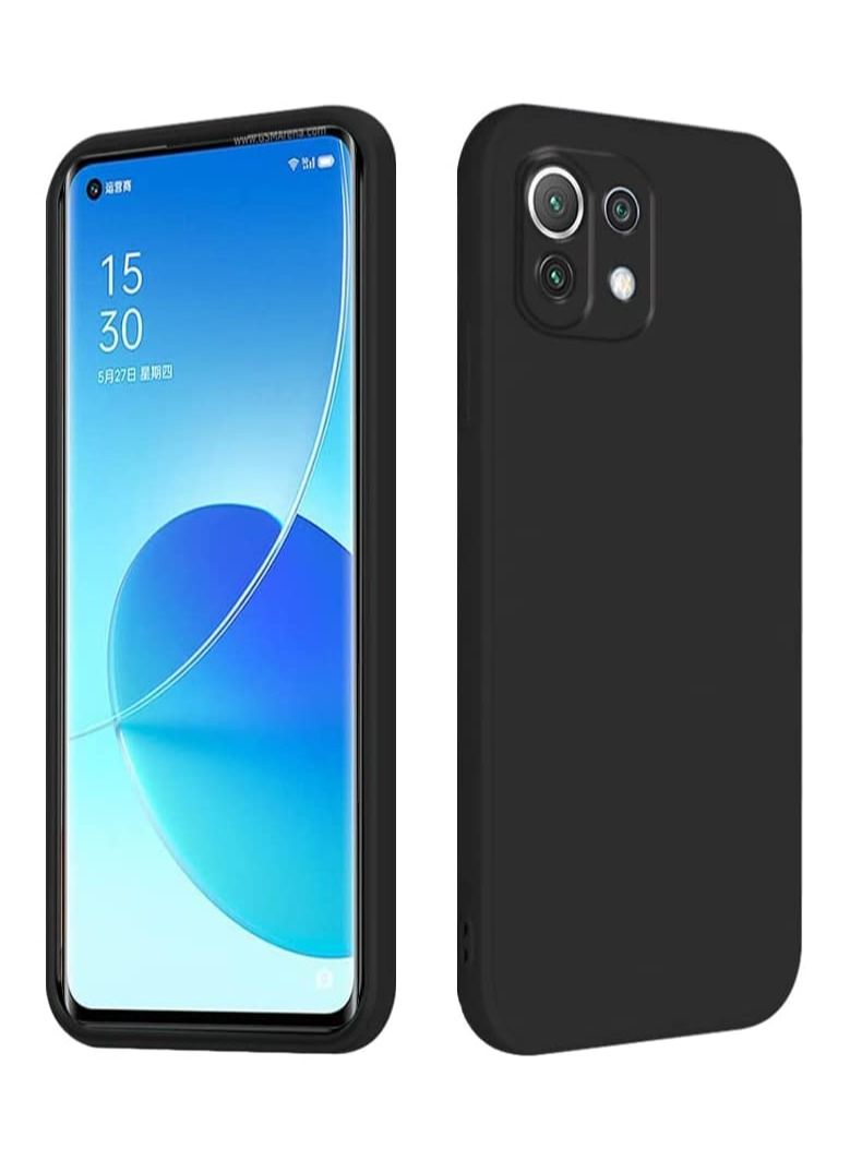 IAF Xiaomi Mi 11 Silicone Case Silky-Soft Touch Full-Body Protective Case, Shockproof & Protection for Each Lens Cover Case For ( Xiaomi Mi 11, Black) - Image 1