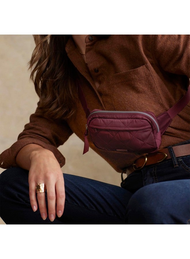 Vera Bradley Performance Twill Mini Belt Bag Sling Crossbody Raisin - Image 3