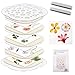Catcan Microwave Flower Press Kit 4 Layers Quickly Flower Pressing Kit for Adults to Quickly Making Plant Specimens Used for DIY Art Crafts in Nature Plants Flowers8 x 8 inch - Image 3