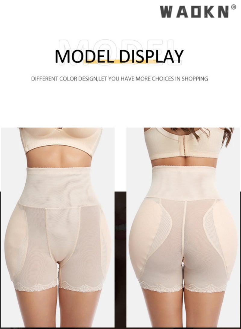 WAOKN Body Shaper for Women Tummy Control Plus Size Shapewear Hip Pads Tummy Control Shapewear Butt Lifter Seamless Booty Lifting Control Panties,Women Shapewear Hip Up Padded Pads Booty Lifter Enhancer  - Image 3