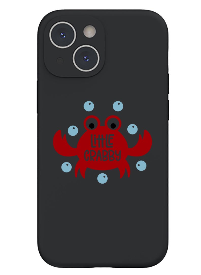 Theodor Protective Slim Fit Case Liquid Silicone Cover with Full Body Protection Anti-Scratch Shockproof Case For iPhone 14 Black  - Lovers - Image 1