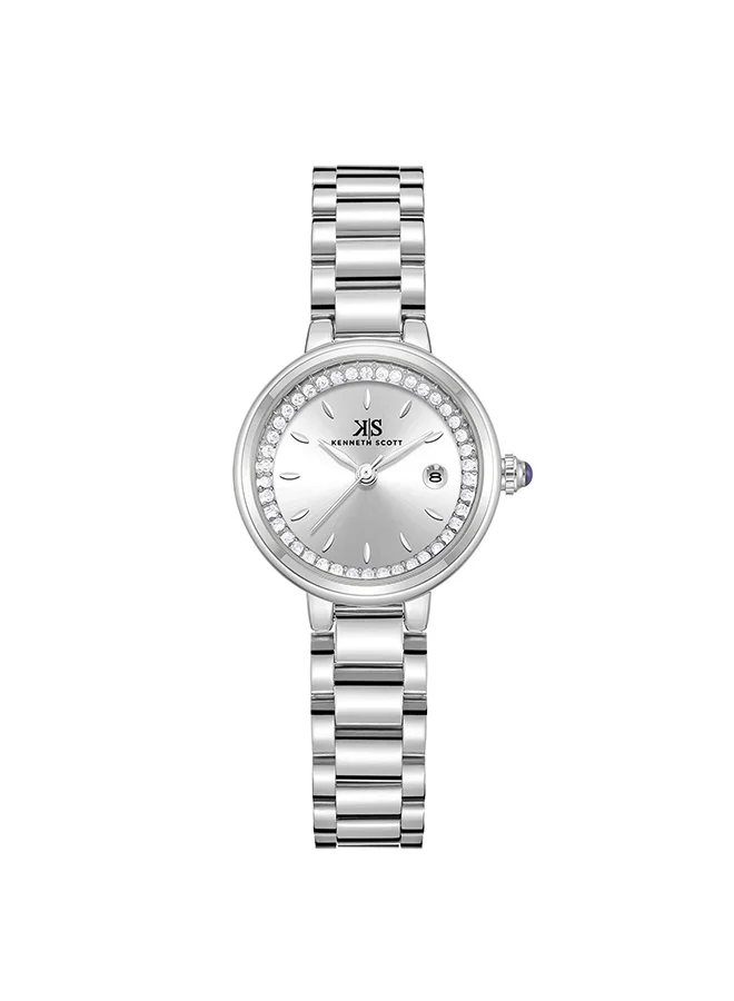 KENNETH SCOTT Women's Stainless Steel Analog Watch K23542-SBSS - 28 mm
