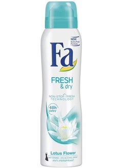 Fa Fresh And Dry Deodorant Spray With Lotus Flower Fragrance 150 ml