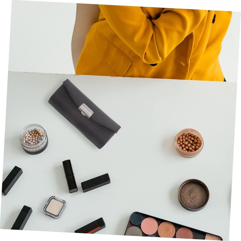DOITOOL Delicate Lipstick Holder Mirror Small Lipstick Case for Purse Snap Button Women Valentine Day and Special Occasions - Image 2