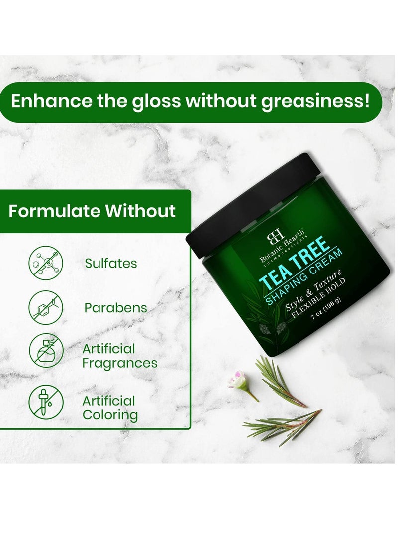 Botanic Hearth Botanic Hearth Tea Tree Hair Shaping Cream (7 oz) and Keratin Hair Mask (16 oz) Bundle  - Image 3
