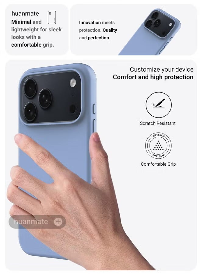 Premium silicone iPhone 17 Pro Max case – Stylish protection with a slim design and soft touch, scratch and slip resistance. Full protection silicone case with a modern design. - Image 2