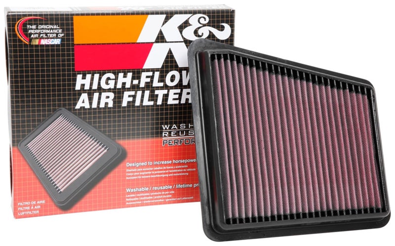 KN Engine Air Filter Reusable Clean Every 75000 Miles Washable Premium Replacement Car Air Filter Compatible with 20182019 GENESISKIA G70 Stinger 335073