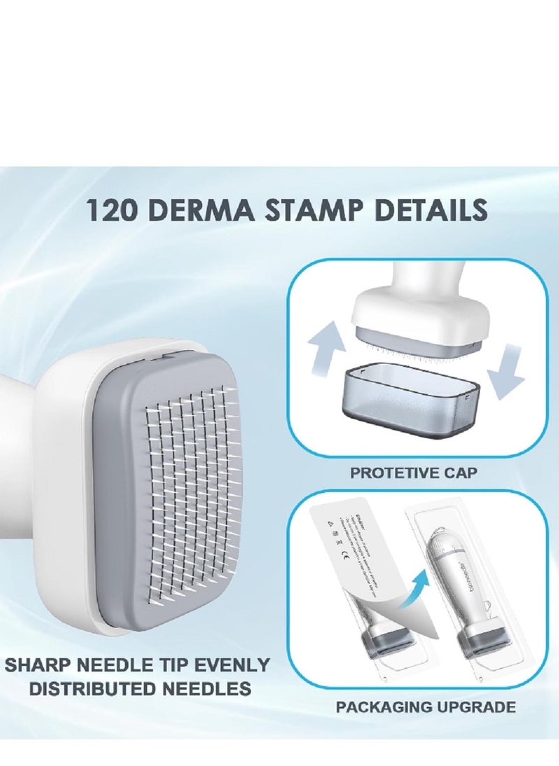 bio needle - Bio 120 Needles Derma Stamp Adjustable 0.25-2mm Microneedle for Acne Scars and Wrinkles - Image 1