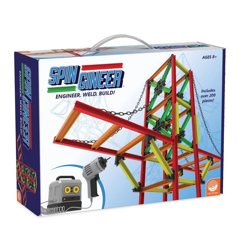 MindWare SpinGineer Engineering Activity for Kids Ages 8 Up Includes Over 200 Pieces - Image 3