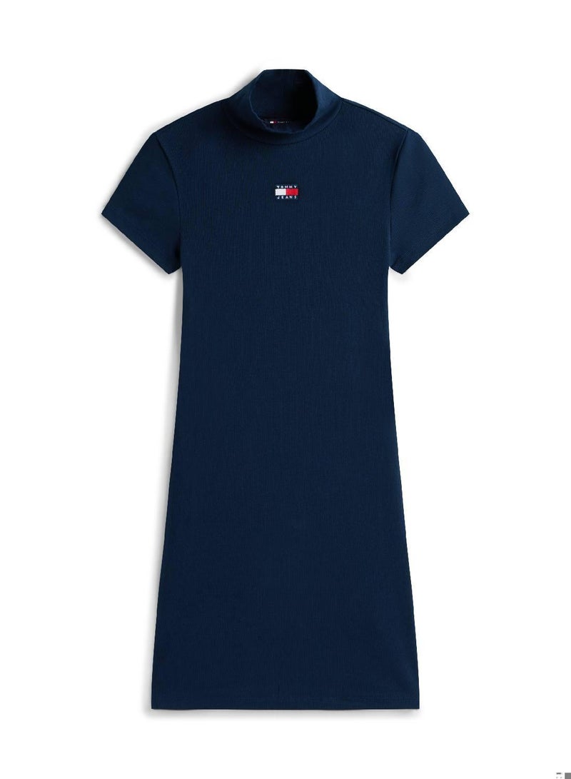TOMMY JEANS Mockneck Bodycon Mini Dress - Image 3
