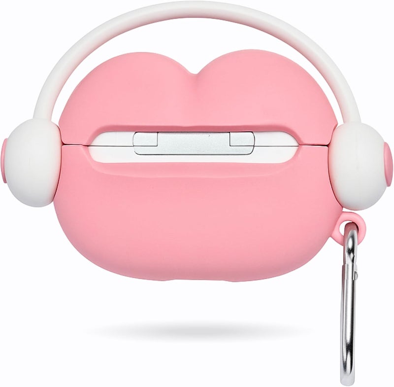 EMOH ROCED Compatible with AirPods Pro 2 Case with Cleaner Kit and Keyhook, Protective, Supports Wireless Charging Case Cover for AirPod Pro 1st/2nd Generation (2022/2019) (Kitty Pink) - Image 5