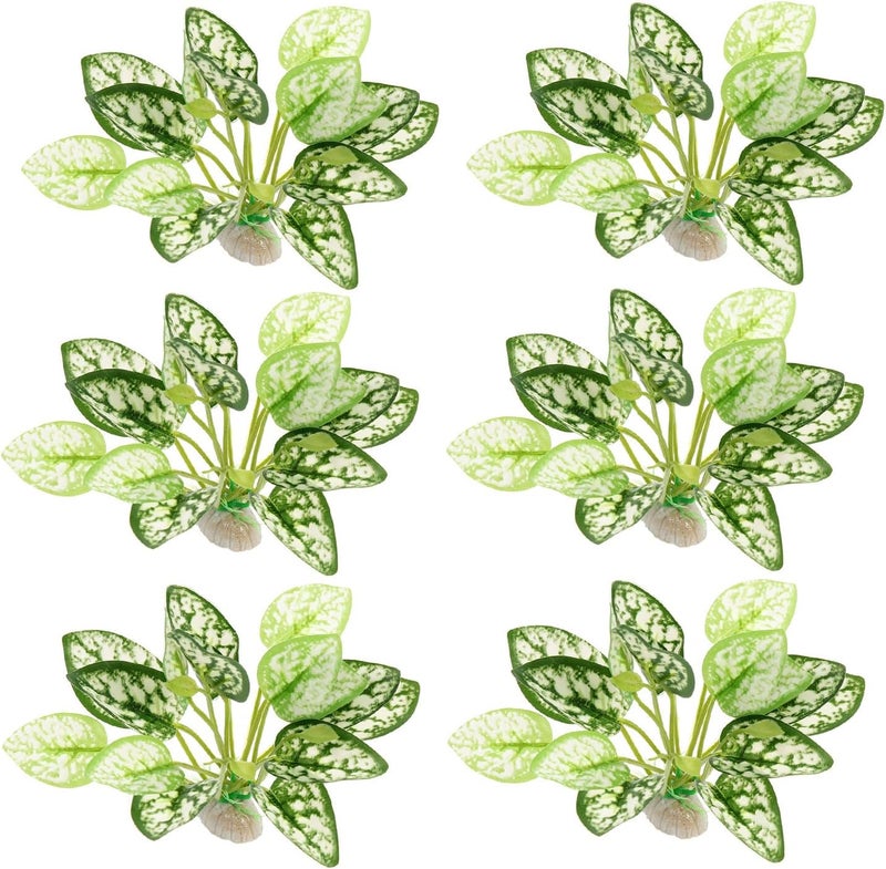 6pcs Artificial Aquarium Plastic Plants Fish Tank Decorations Underwater Decorative Aquarium Landscape Decor for Home and Fish Tank Use - Image 1