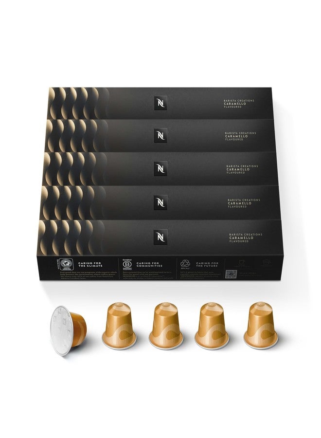 Nespresso Capsules Original Line, Caramello, Medium Roast Espresso Coffee, 50 Count Espresso Coffee Pods - Image 1