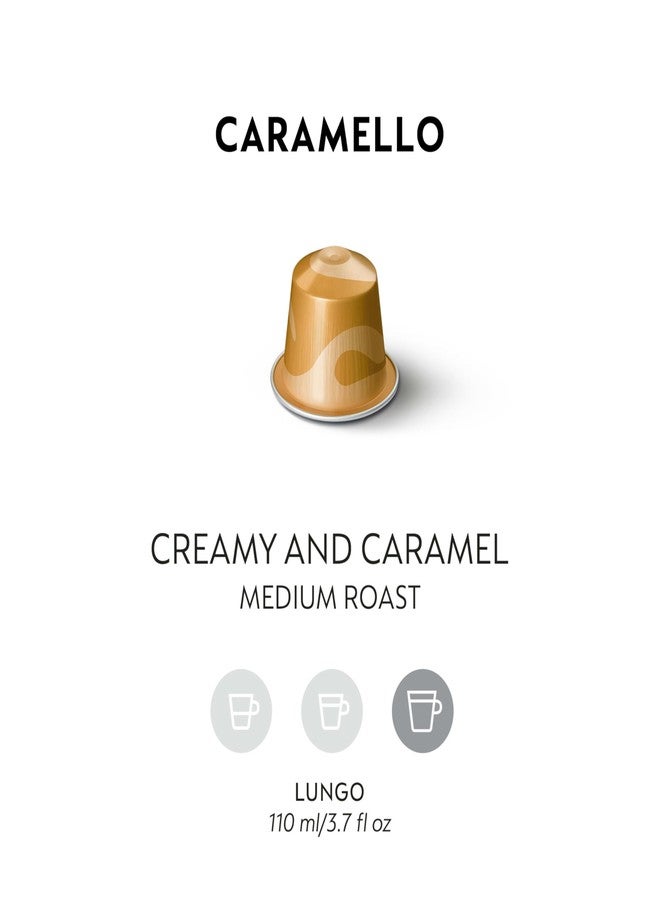 Nespresso Capsules Original Line, Caramello, Medium Roast Espresso Coffee, 50 Count Espresso Coffee Pods - Image 2