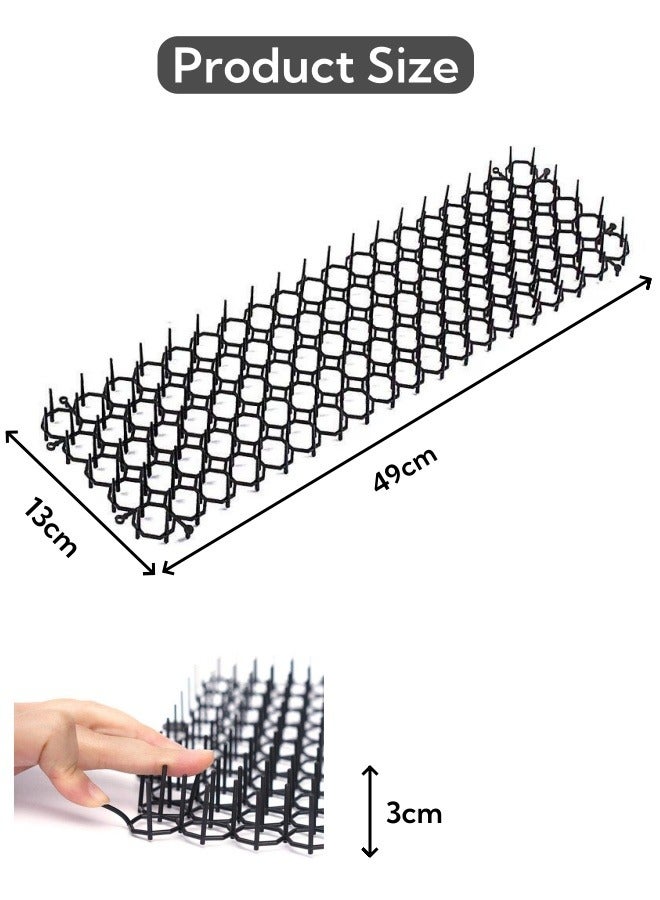 Cat Scat Mat with Spikes, 19 x 5in Cat Spike Mat Cuttable Cats Deterrent Mat to Keep Cats & Other Animals Away from Furniture, Plants - Image 2