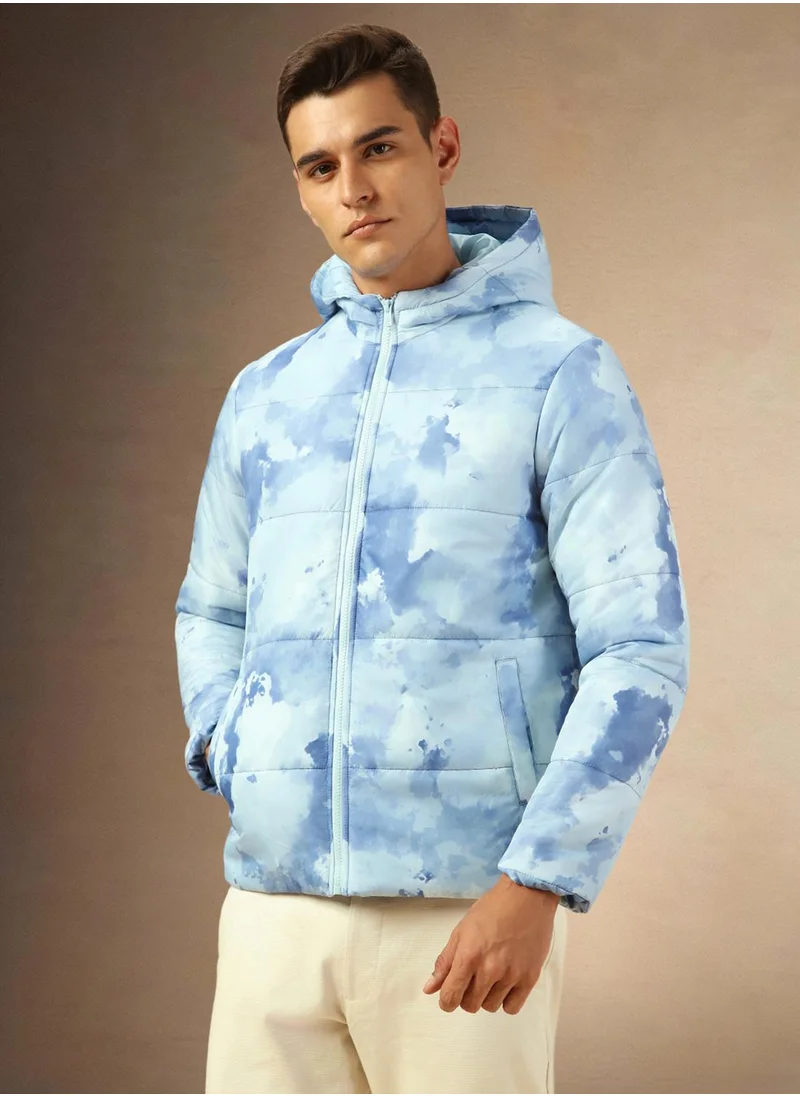 دينيس لينغو Men's Multicoloured 100% Polyester Printed Regular Fit Jacket