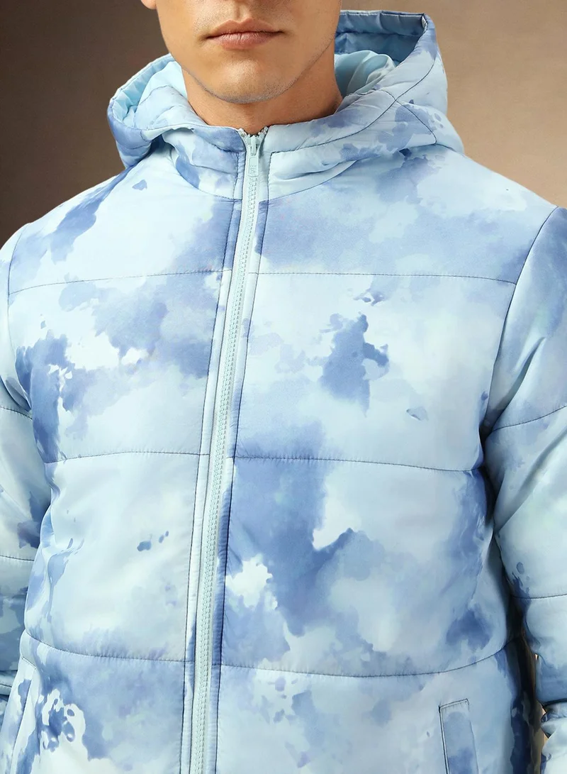 Dennis Lingo Men's Multicoloured 100% Polyester Printed Regular Fit Jacket