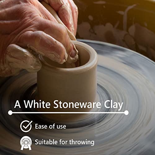Old Potters Mid High Fire White Stoneware Clay for Pottery | Cone 5-10 | Ideal for Wheel Throwing, Hand Building, Sculpting | Great for All Skill Levels | Greenware Clay, 10 lbs. - Image 5