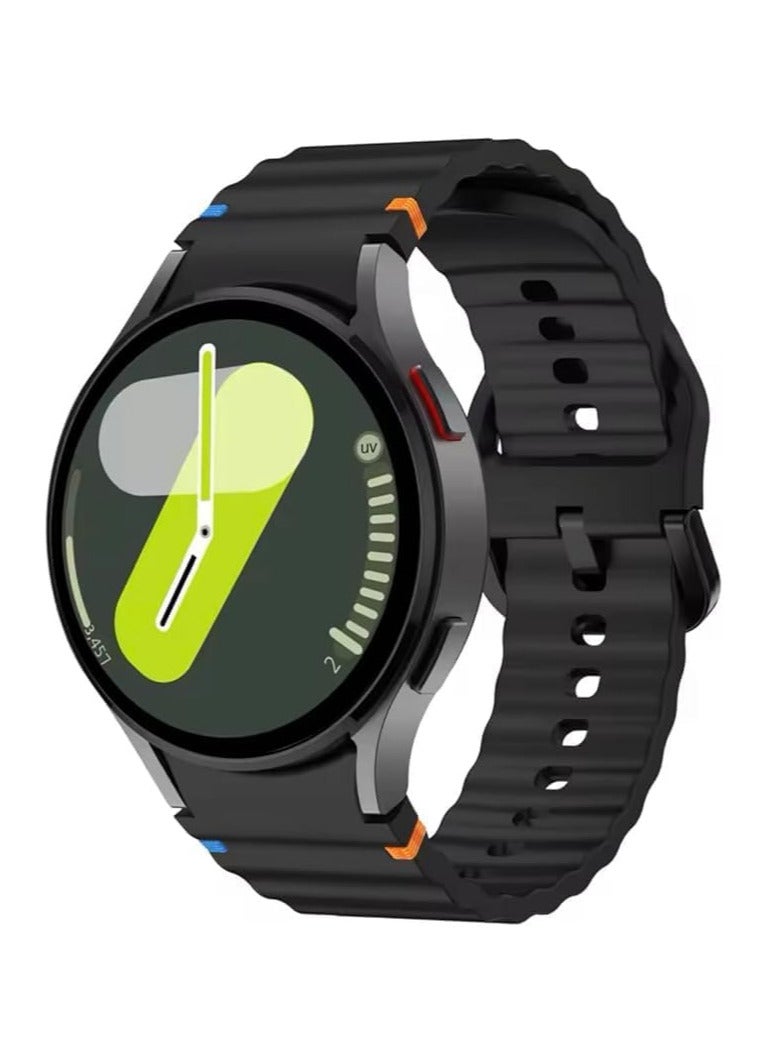 Silicone Watch Band Compatible with Watch 7 FE 6 5 4 40mm 44mm, Watch 6 Classic 43mm 47mm, Watch 5 Pro 45mm, Watch 4 Classic 42mm 46mm - Image 1