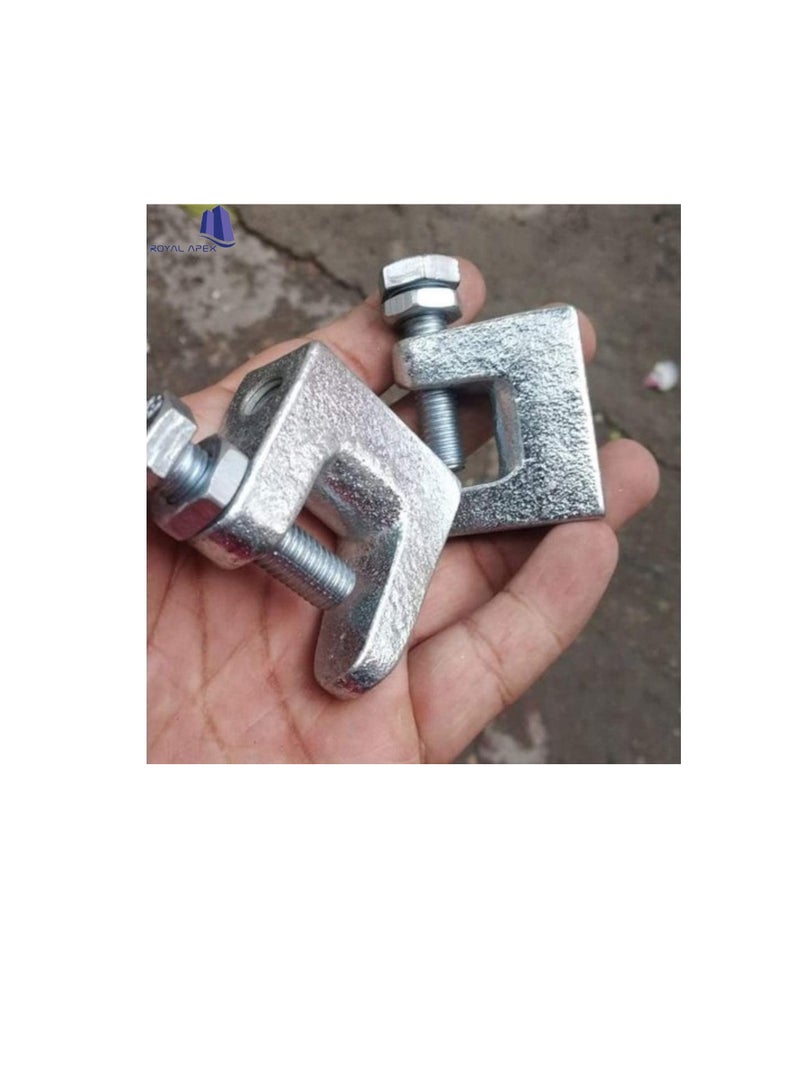 High Quality Wide Mouth Galvanized Beam Clamps (6, 8mm)  - Image 2