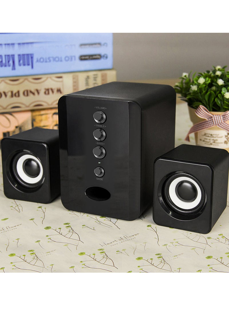 SADA USB Wired Combination Speakers Computer Speakers Bass Stereo Music Player Subwoofer Sound Box for Desktop Laptop Notebook Tablet PC Smart Phone  - Image 2