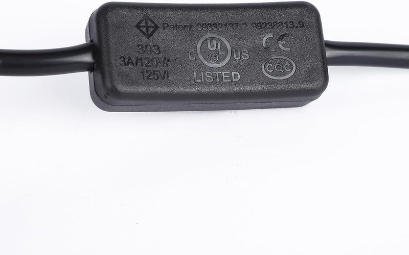 DROK 4FT Power Cable 3 Prong Grounding Plug, AC Power Cord Extension Cord with Switch On/Off and Fork Terminal Connectors, AC/DC Adapter 18 AWG for Electrical Testing, AC to DC Converter 110V to 12V - Image 4