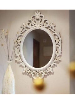 LINGWEI Decorative Wall Mirror, Vintage Hanging Mirror for Bedroom Living-Room Dresser Decor Hanging Mirrors Wall Mounted Makeup Mirror,Vintage Cosmetic Mirror Dressing Mirror  - Image 3