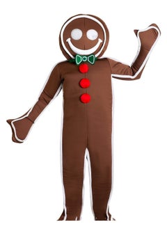 Gingerbread man suit one piece clothes role play costume