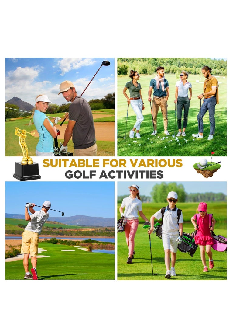 Excefore Golf Trophy, 6.7 x 3 Inch Gold Golfer Award Trophy, Personalized Golfer Award Trophy, for Kids Adults Reward Party Prop Golf Tournaments Competitions, Competitions Ceremony Parties Favor (8 Pcs) - Image 3
