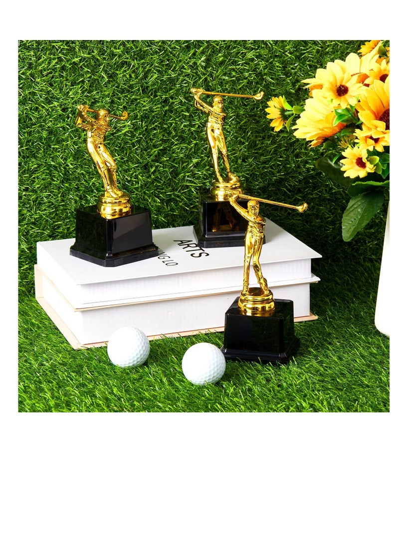 Excefore Golf Trophy, 6.7 x 3 Inch Gold Golfer Award Trophy, Personalized Golfer Award Trophy, for Kids Adults Reward Party Prop Golf Tournaments Competitions, Competitions Ceremony Parties Favor (8 Pcs) - Image 5