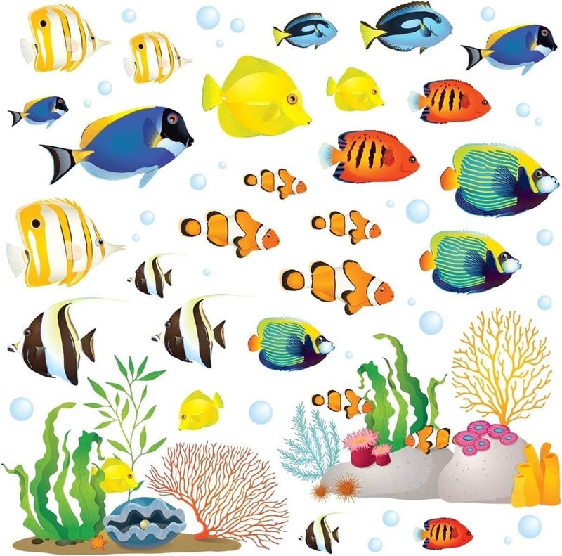 BPA ملصقات حائط سمك الشعاب المرجانية القابلة للإزالة واللصق من BPA - Image 2